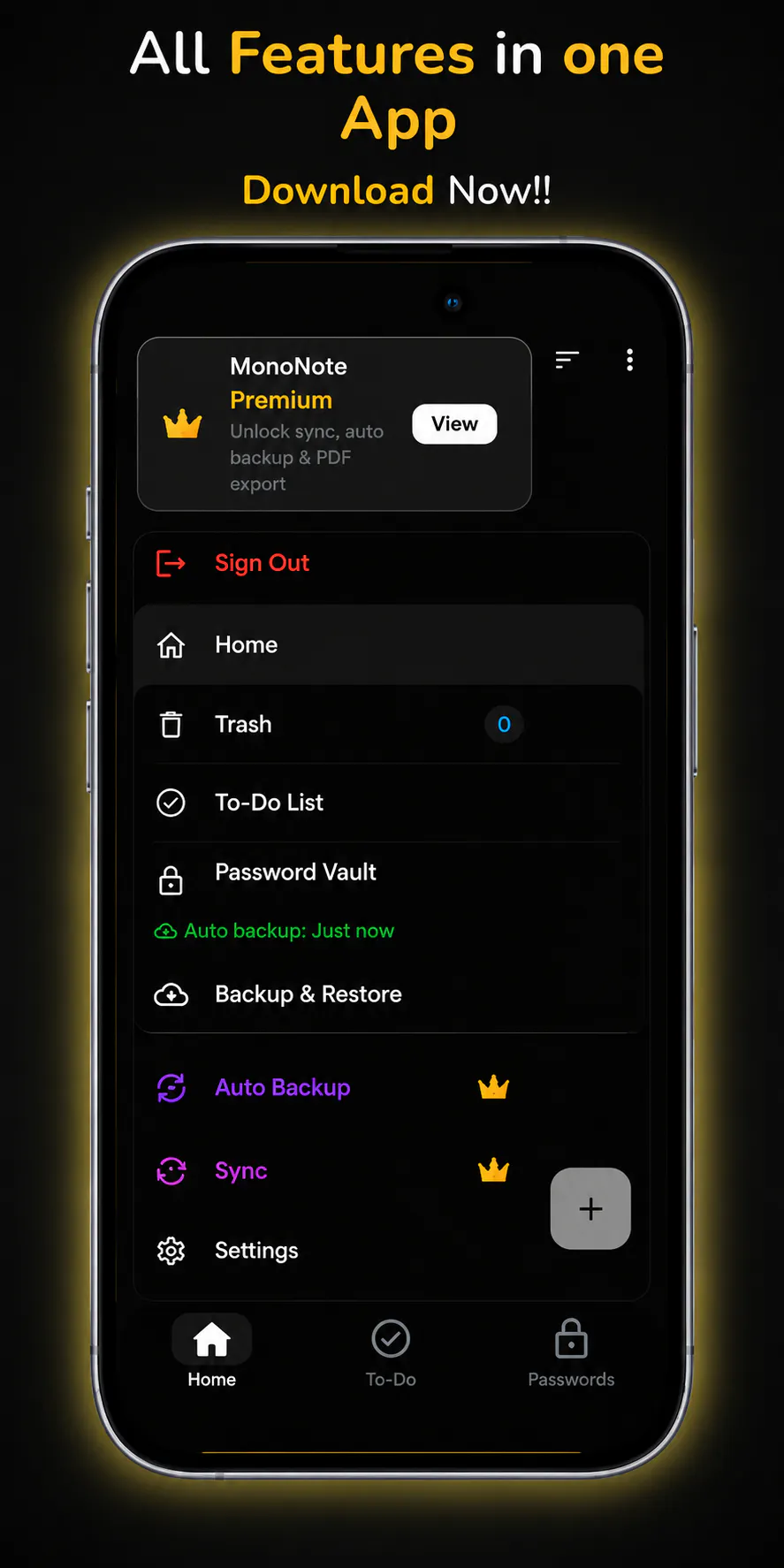 MonoNote: Notes, To-do & Vault gallery image