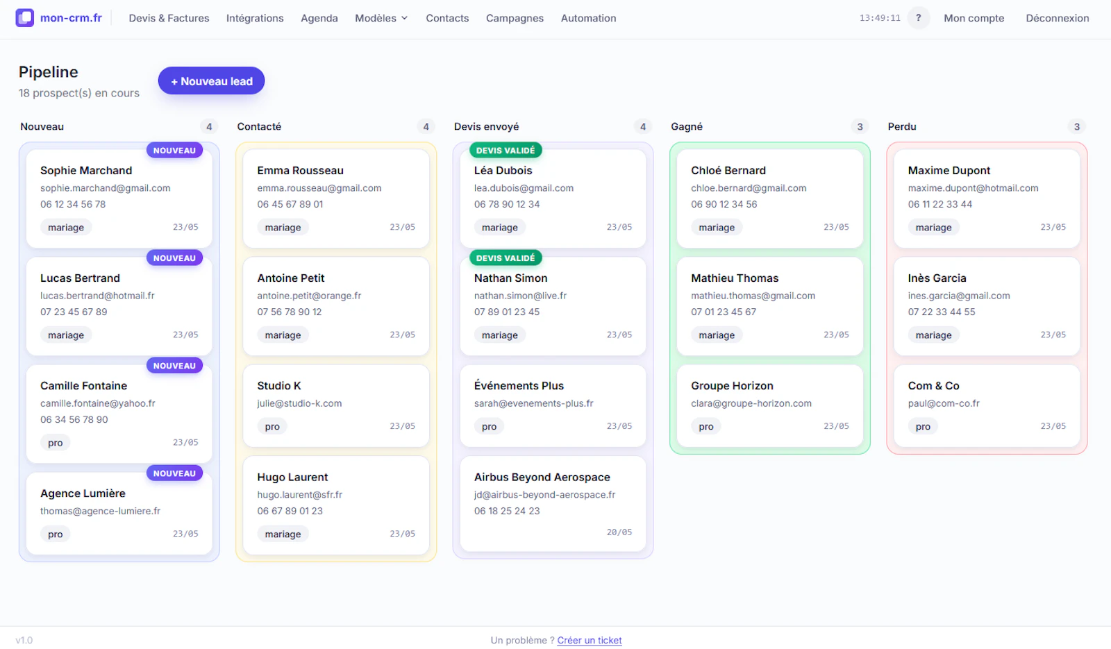 mon-crm.fr screenshot 3