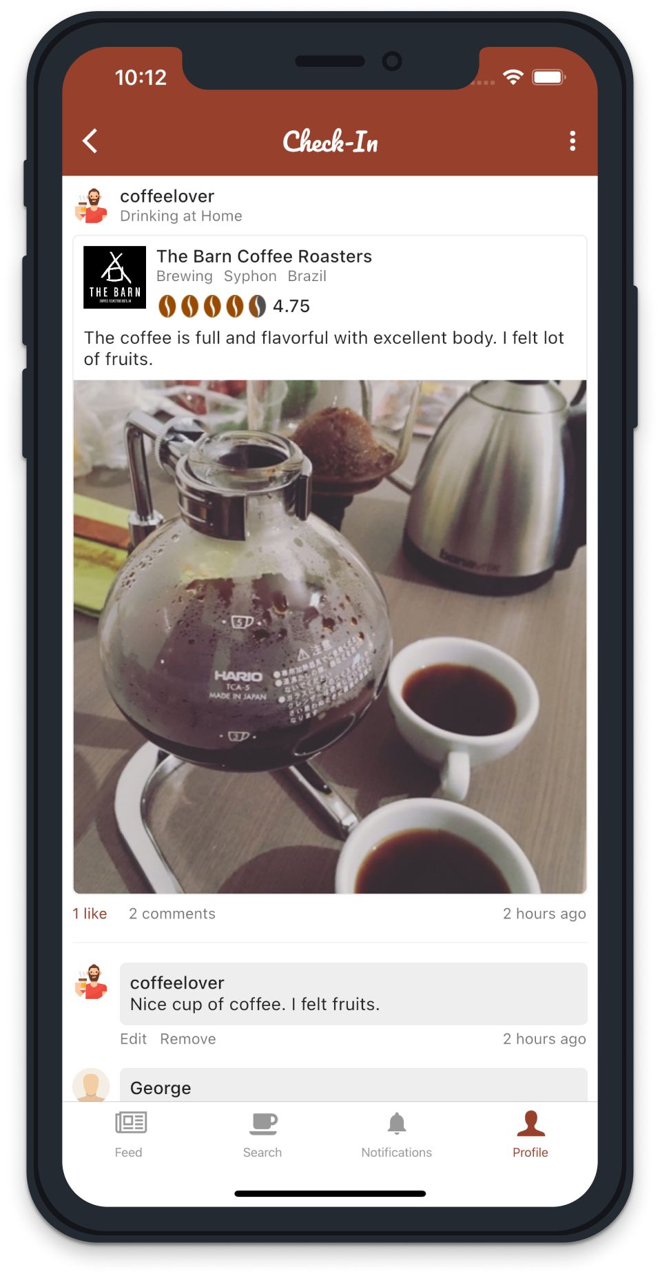 Tasting Coffee gallery image