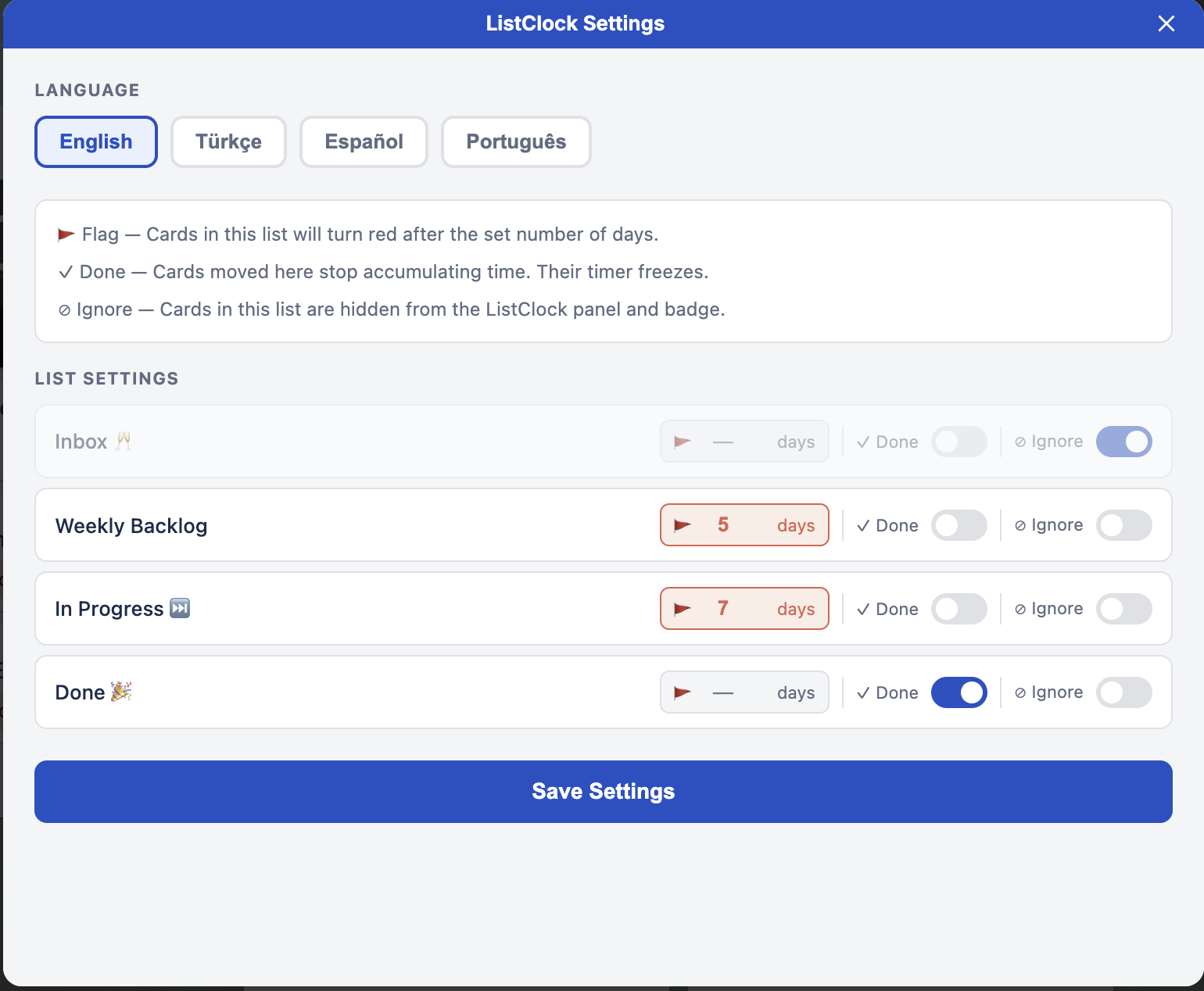 ListClock for Trello gallery image
