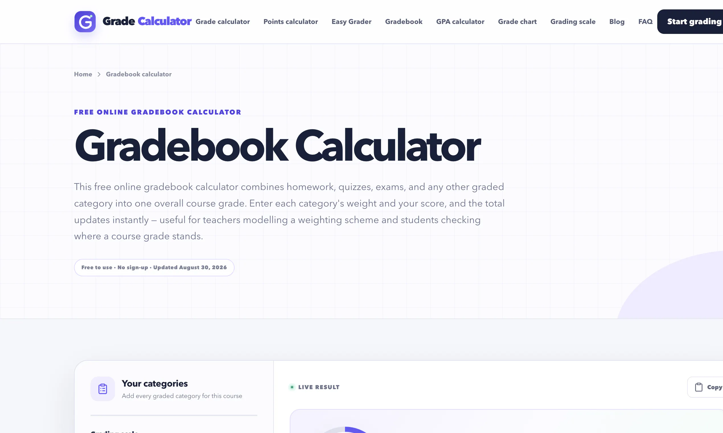 Grade Calculator gallery image