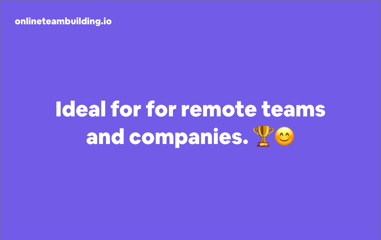 Best online teambuilding solutions gallery image