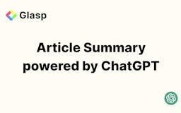 Article Summary powered by ChatGPT media 2