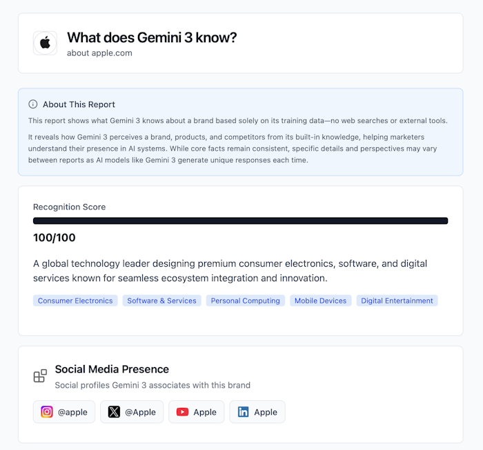 Gemini 3 Brand Audit产品图