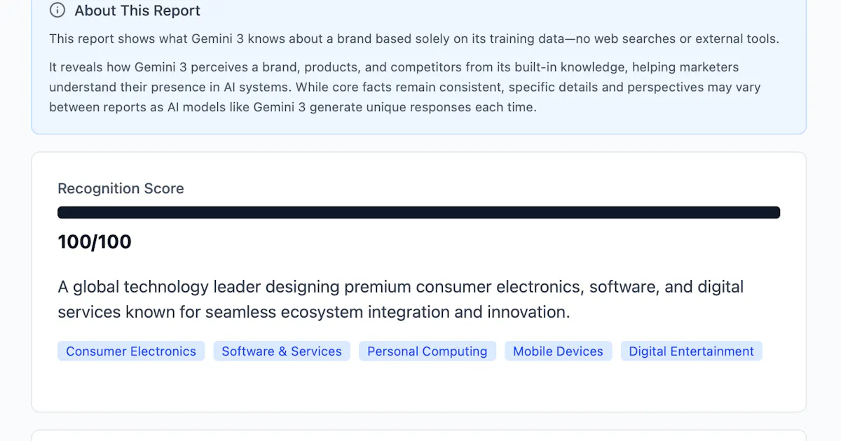 Gemini 3 Brand Audit