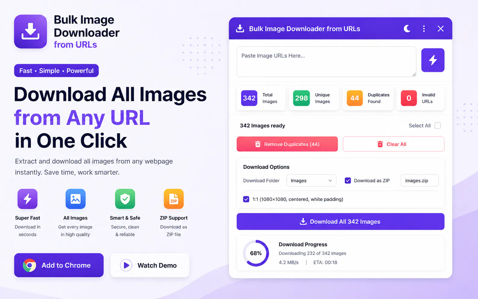 Bulk Image Downloader from URLs gallery image