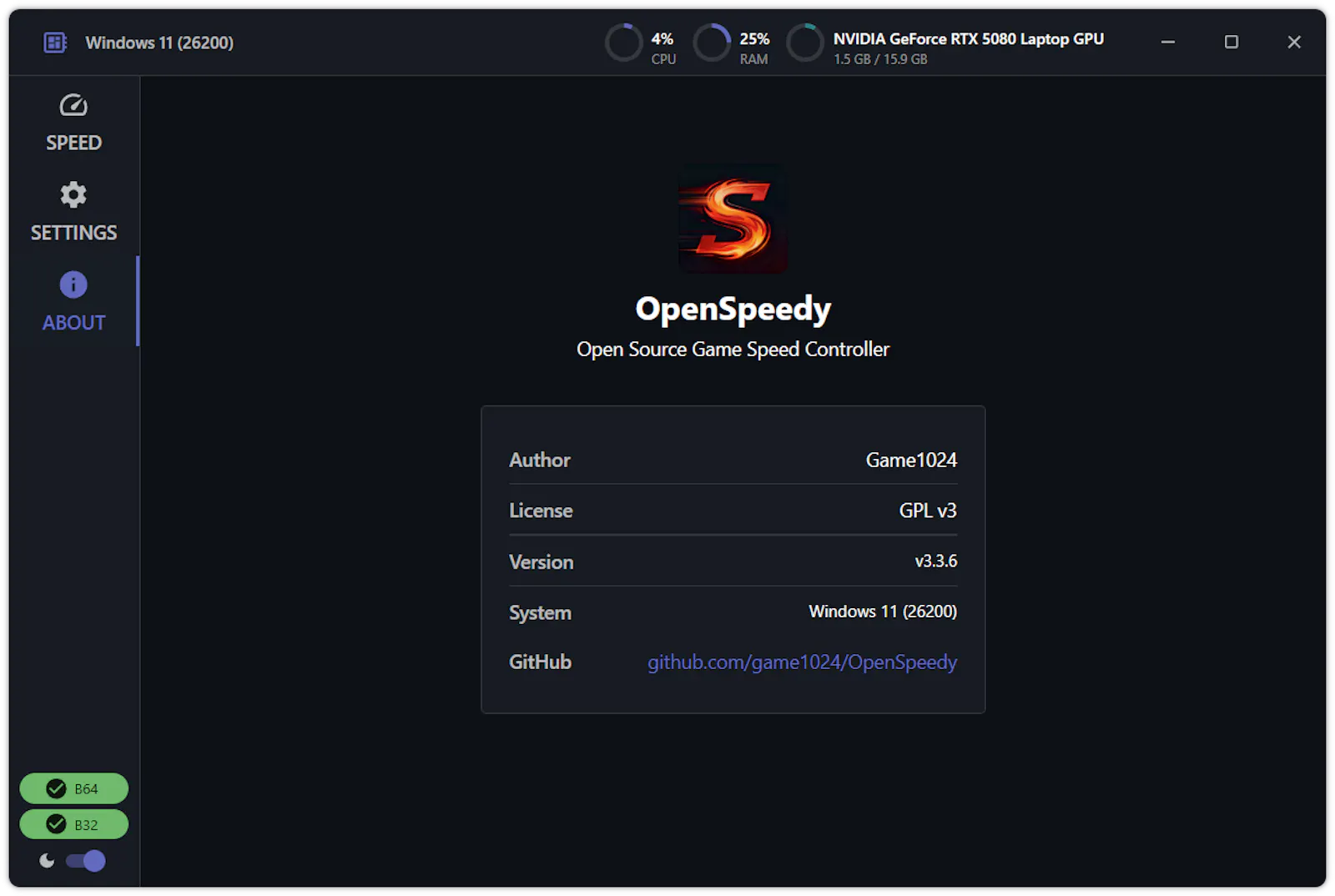 OpenSpeedy screenshot 8