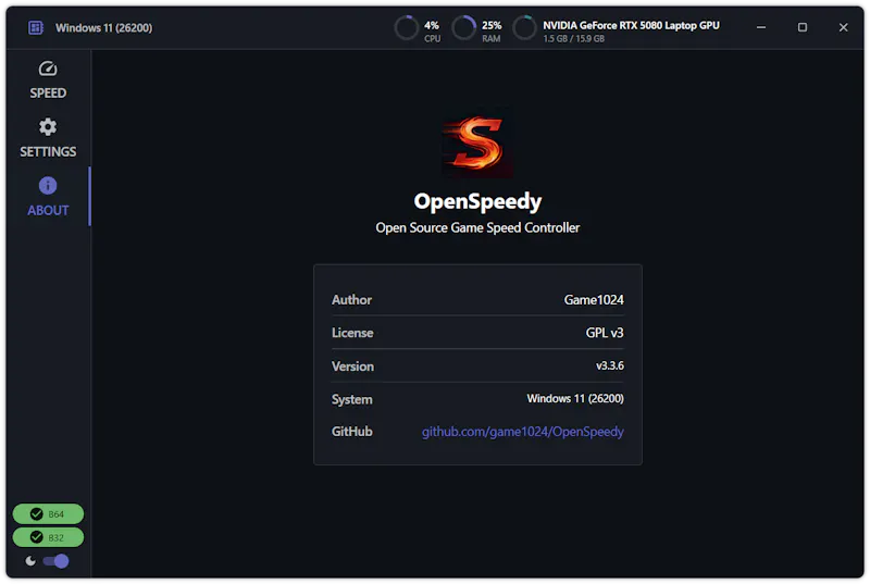 OpenSpeedy screenshot 8