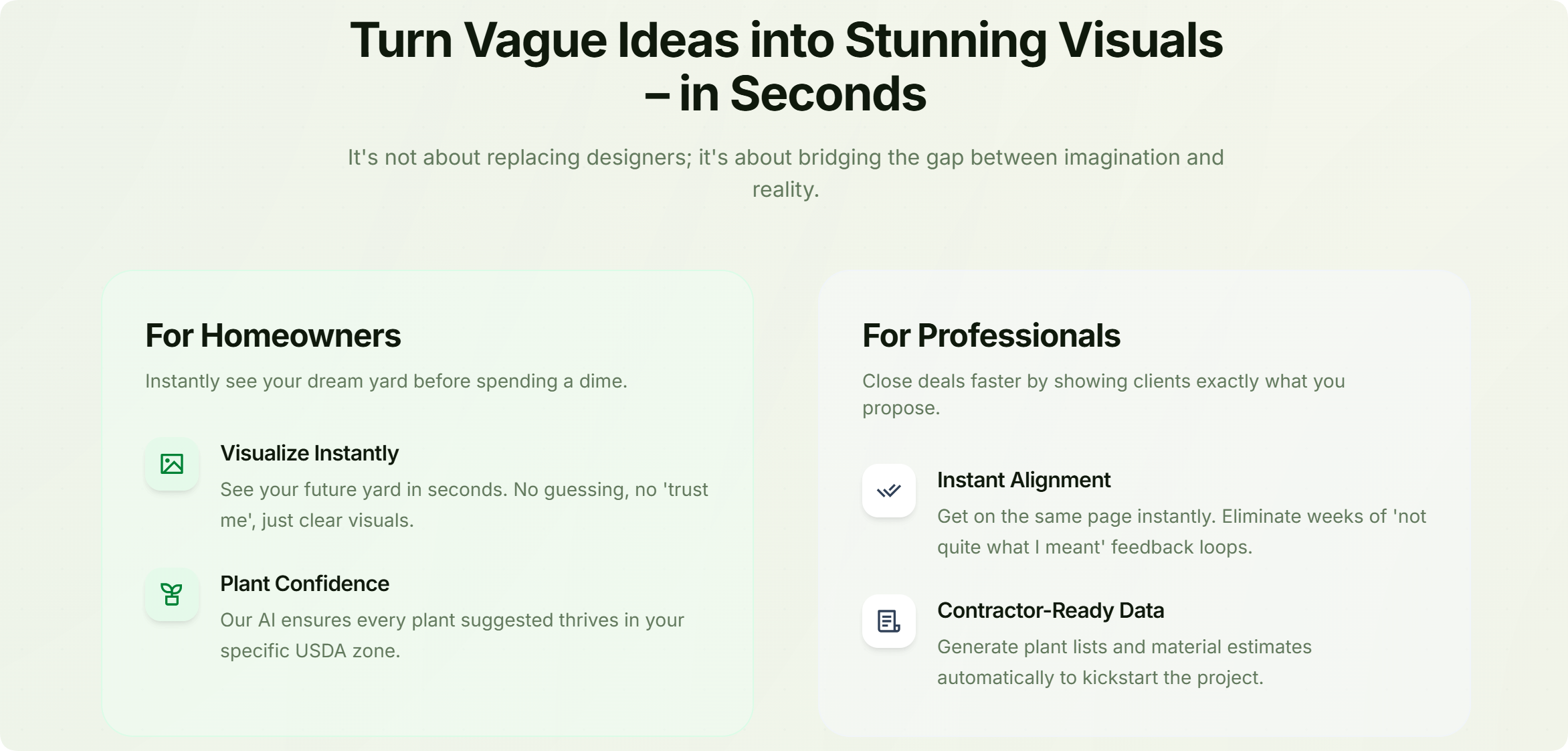 EcoScaper AI - Screenshot 2 showing product features and functionality