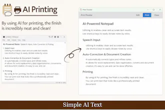 Simple AI Notepad gallery image