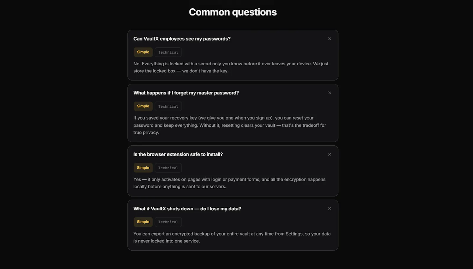 Vault-X screenshot 3