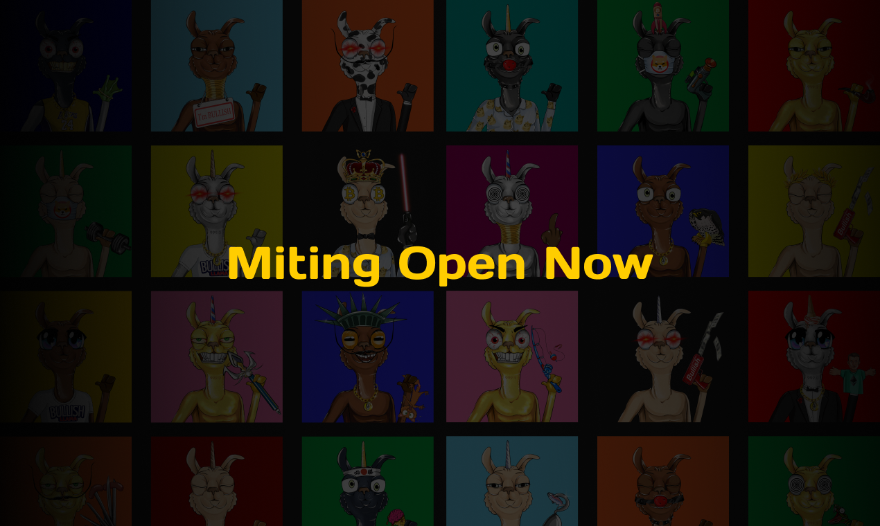 Bullish Llama NFT gallery image