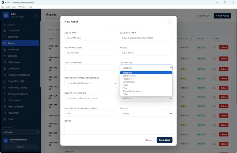 Cali V3 – Precision Calibration Software screenshot 12