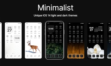 Minimalistic themes for iPhone gallery image