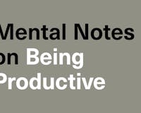 Mental Notes on Being Productive eBook media 1