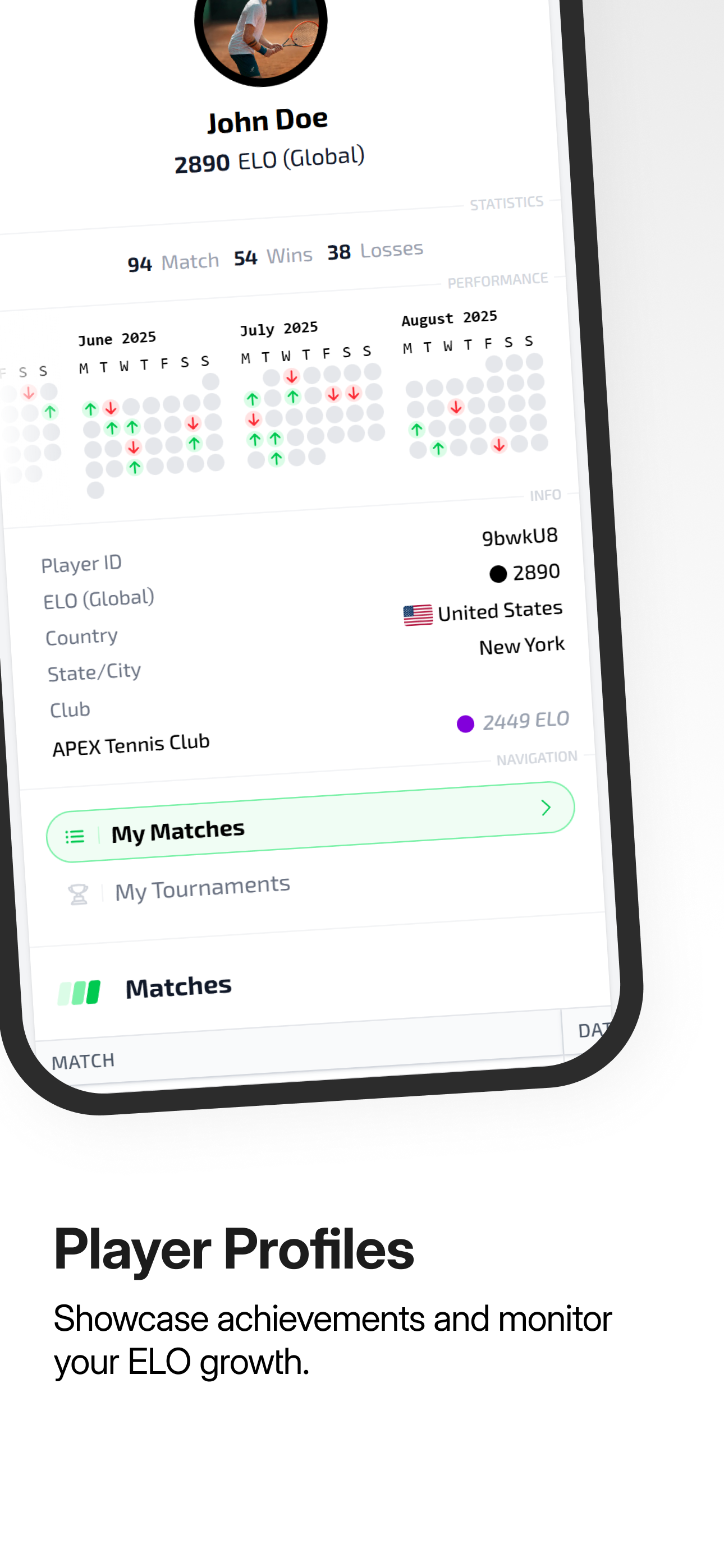 Tennisium - Screenshot 4 showing product features and functionality