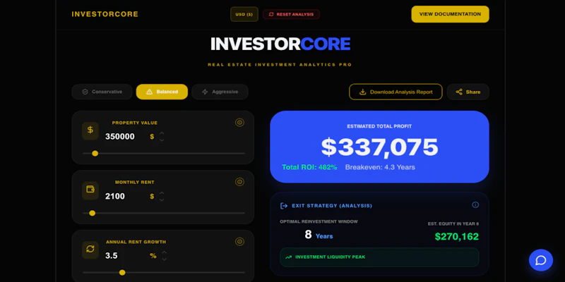 InvestorCore screenshot 1