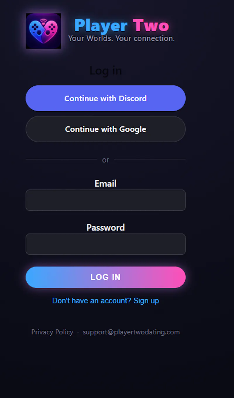 PlayerTwo Voice only companion app screenshot 2