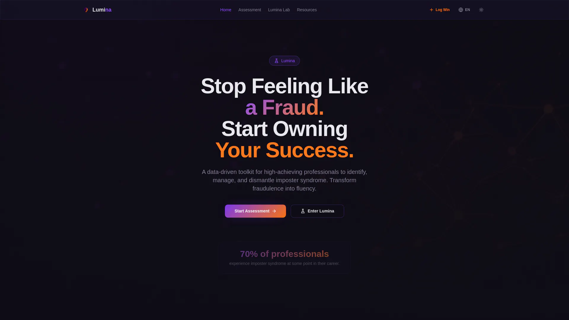 startuptile Lumina-Stop Feeling Like a Fraud. Start Owning Your Success.