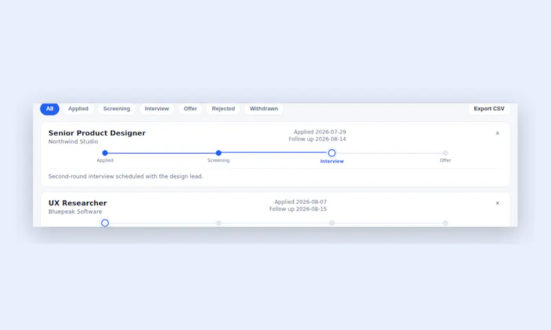 Job Tracker screenshot 3
