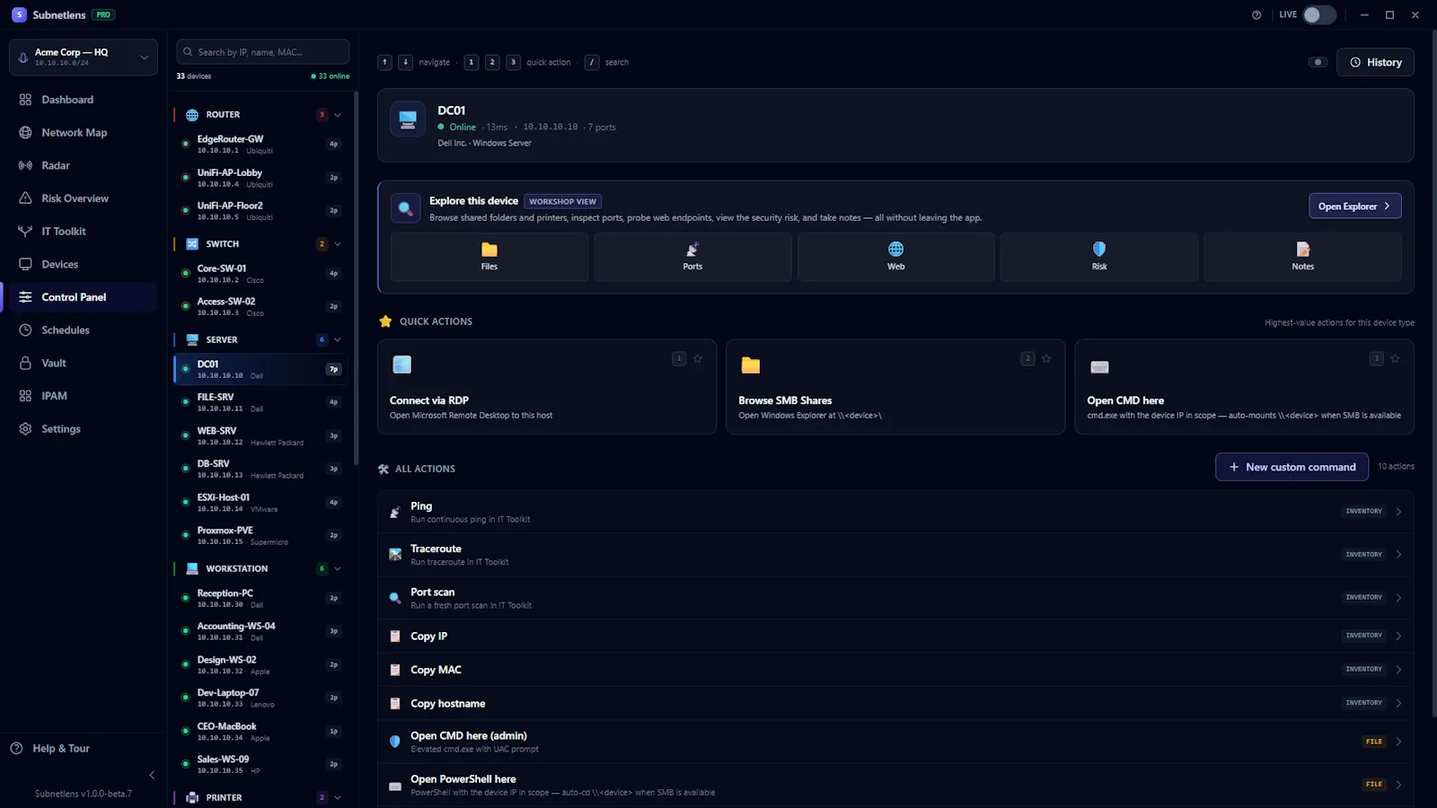 Subnetlens Network Scanner for Windows screenshot 9