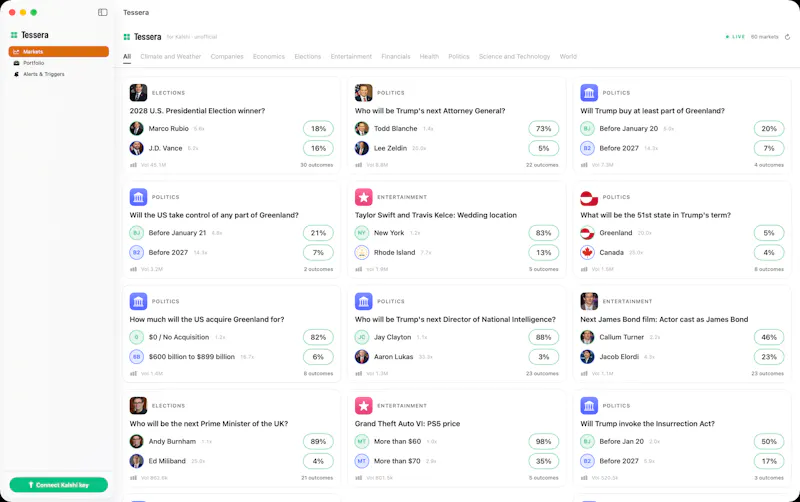 Tessera screenshot 1