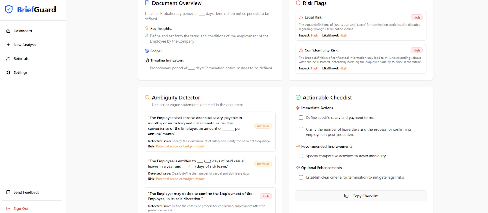 BriefGuard screenshot 5