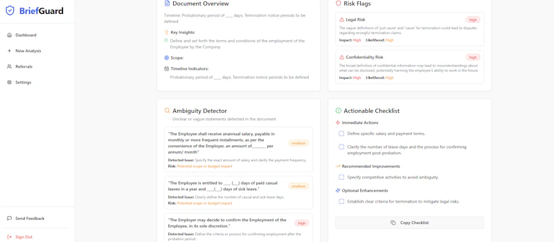 BriefGuard screenshot 5