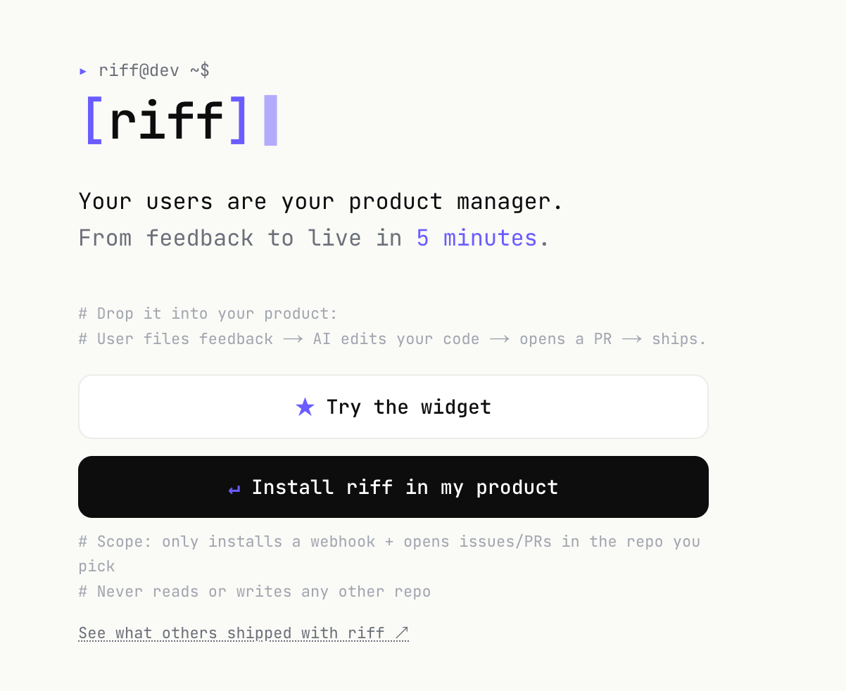 RiffDev  gallery image