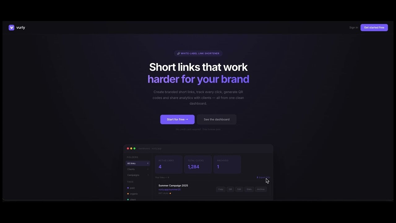 Vurly — Smart Link Shortener gallery image