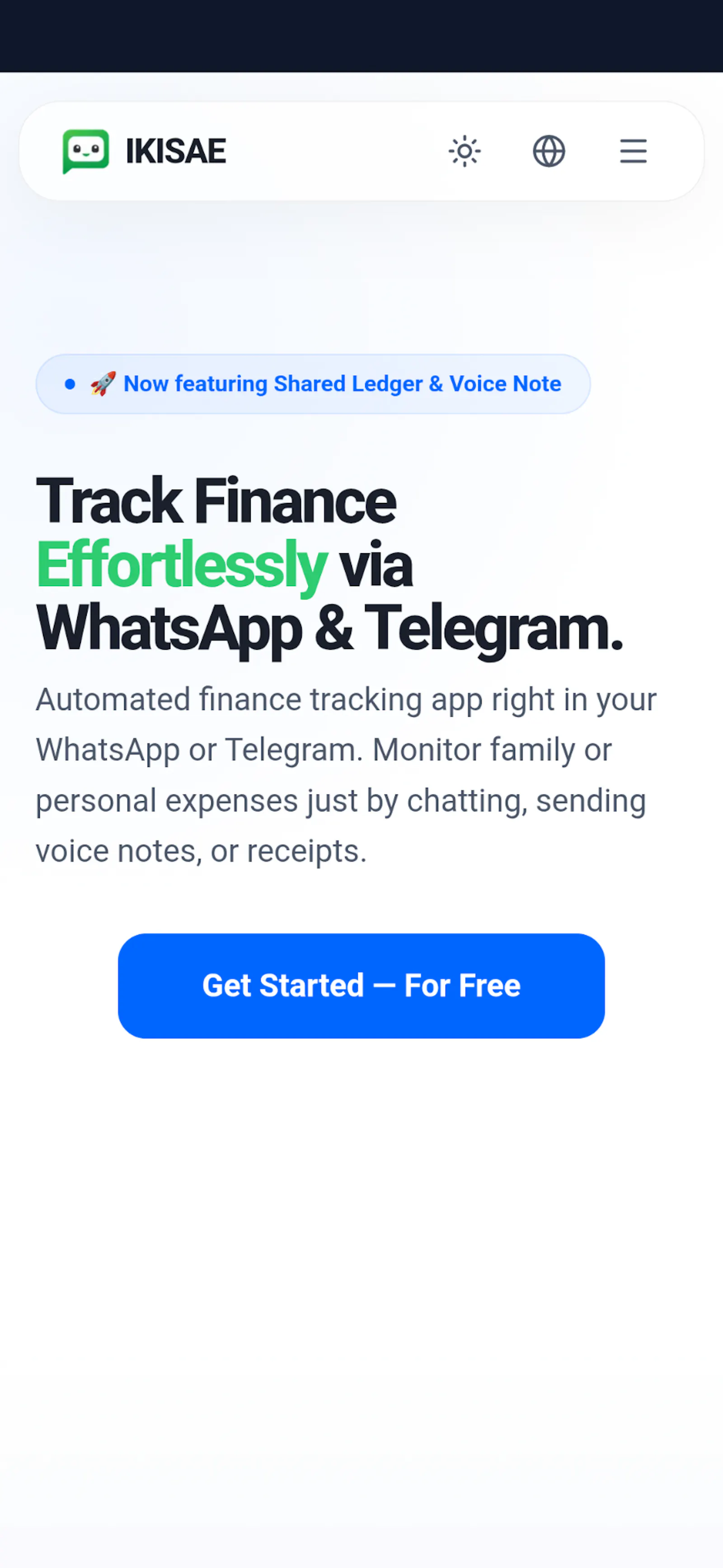 Ikisae AI Financial Tracker screenshot 1