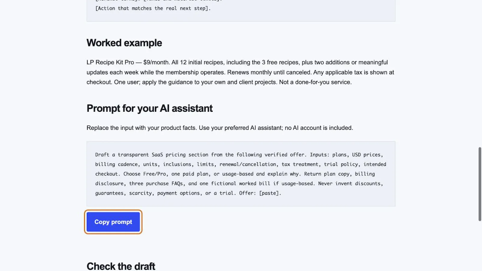 LP Recipe Kit screenshot 3