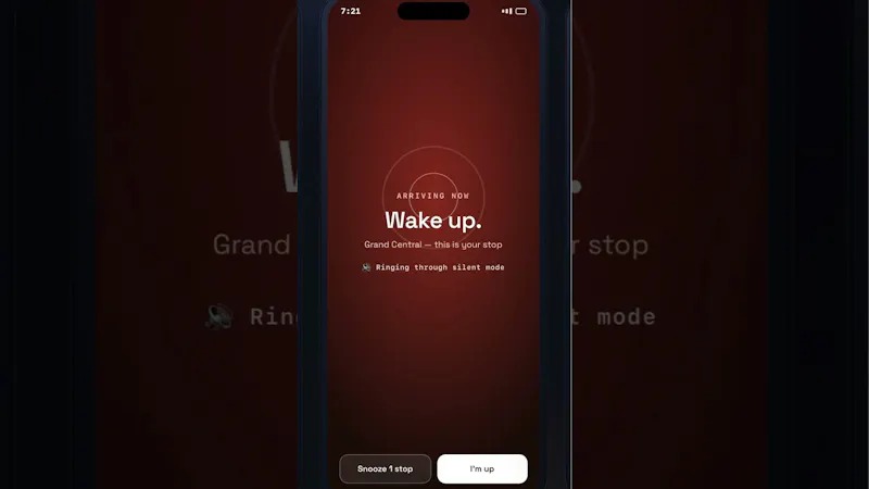 ArriveLoud — Never miss your stop again screenshot 1 (video preview)