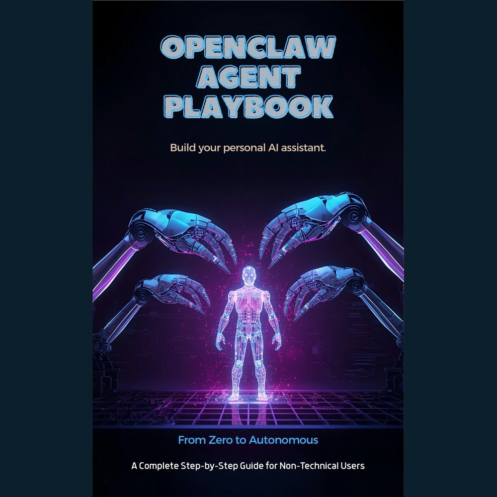 The OpenClaw Agent Playbook - Product Hunt launch logo and brand identity