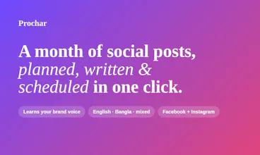 Prochar ā AI Social Media Autopilot gallery image