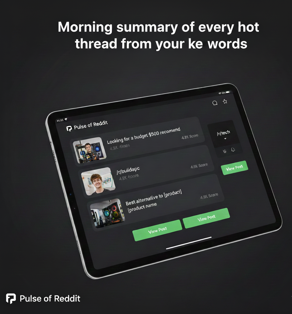 Pulse of Reddit - Screenshot 3 showing product features and functionality
