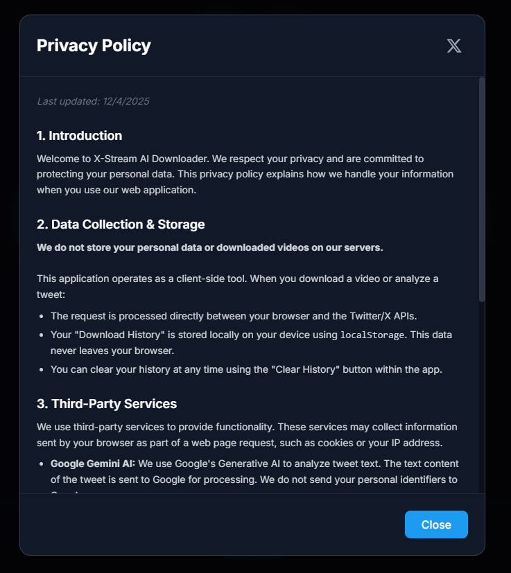 X-Stream AI Twitter Video Downloader gallery image