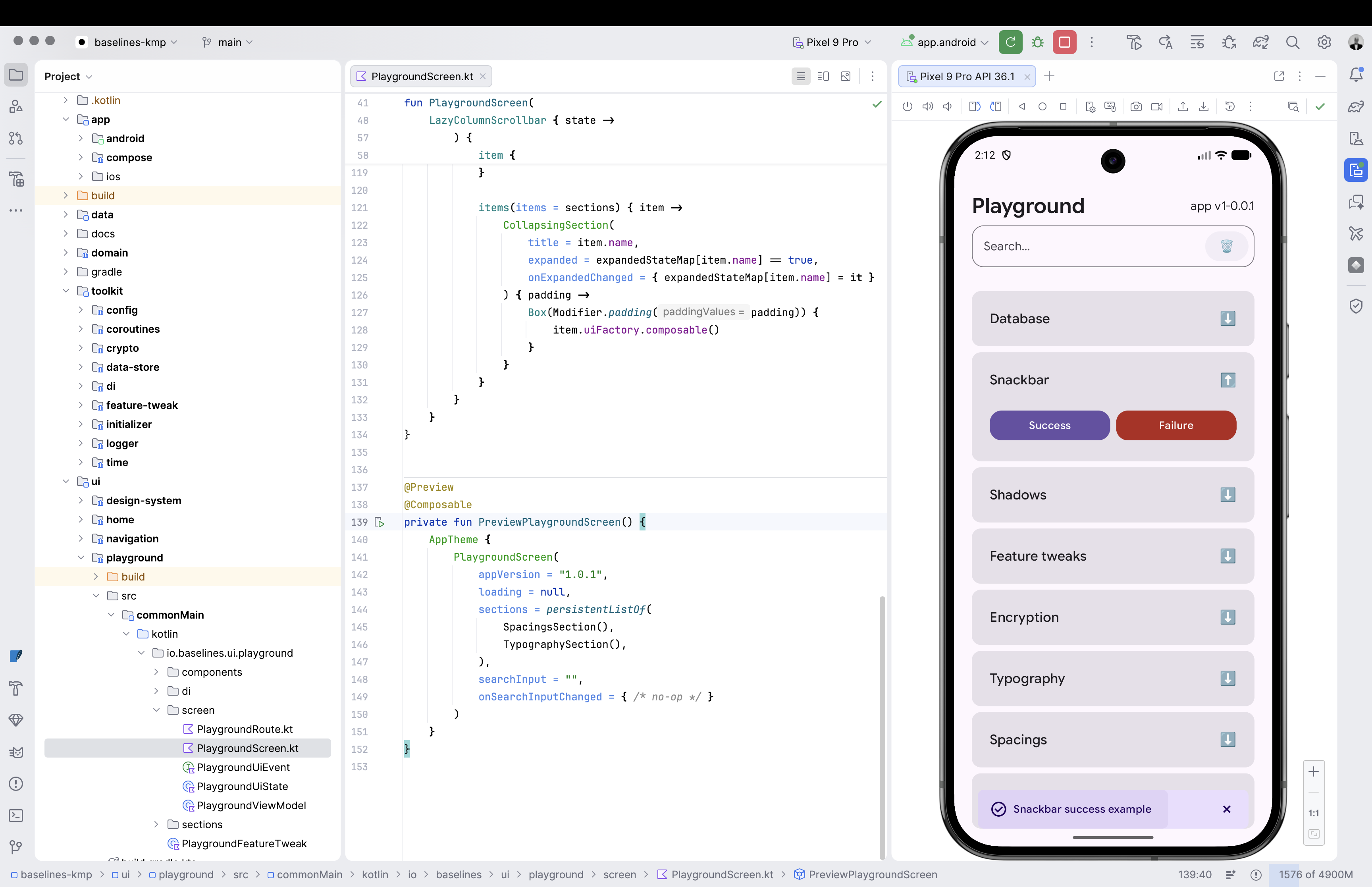 KMP Baselines - Screenshot 2 showing product features and functionality
