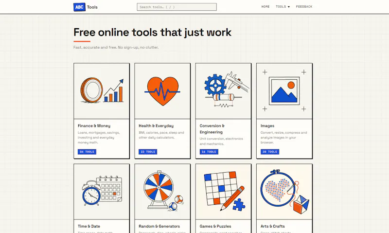 ABC Tools: Free Online Tools screenshot 1