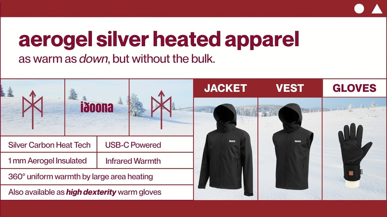 Aerogel Silver Carbon Heated Apparel gallery image
