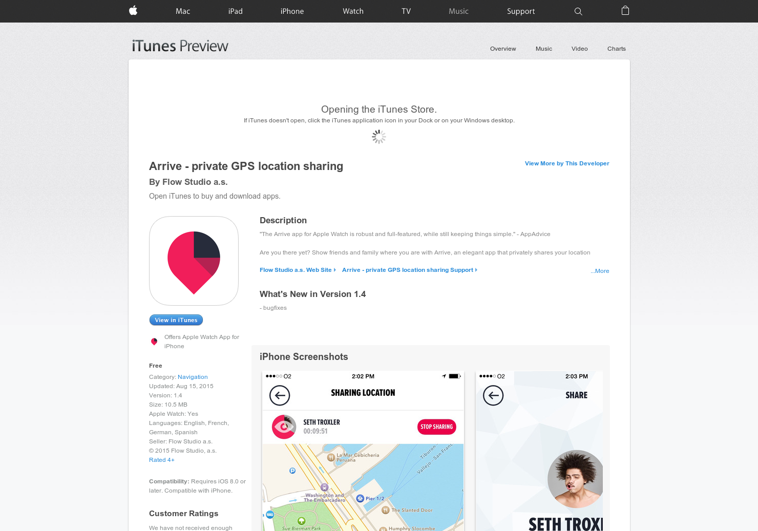 Arrive for Apple Watch