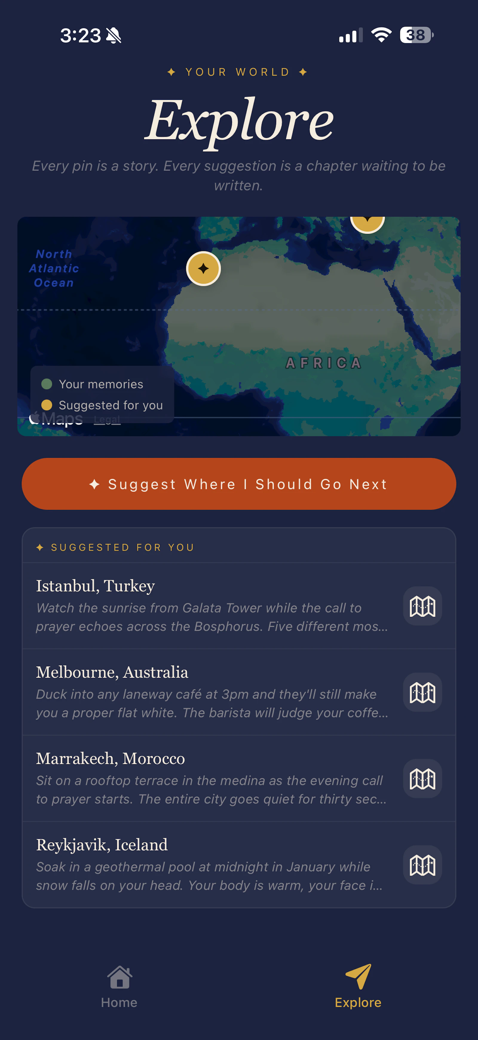 Momentra: AI Travel Journal screenshot 2