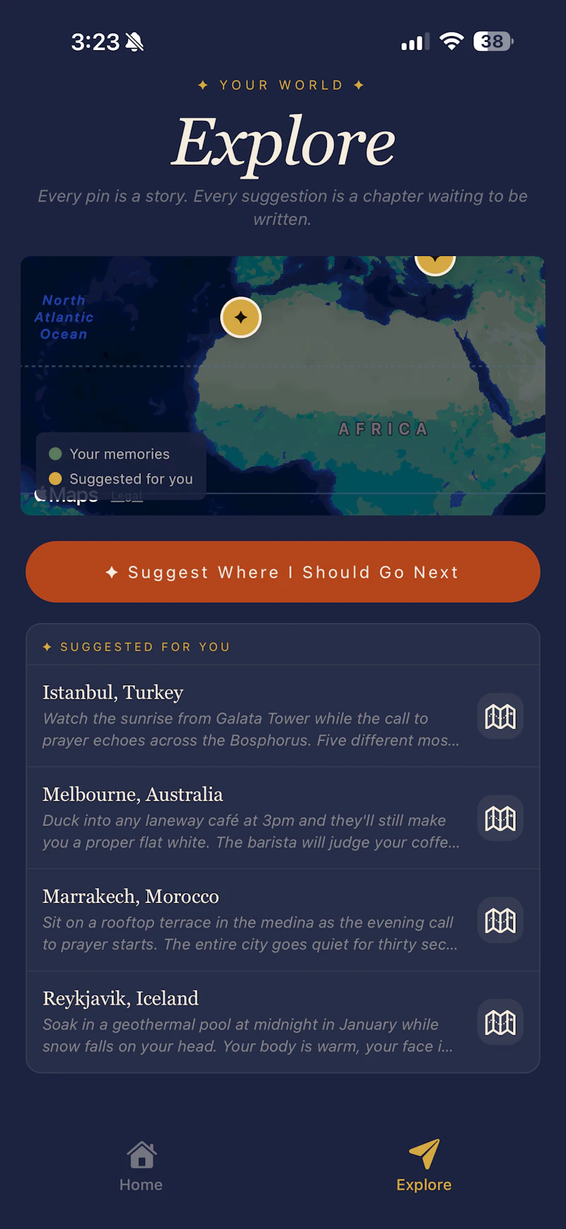 Momentra: AI Travel Journal screenshot 2