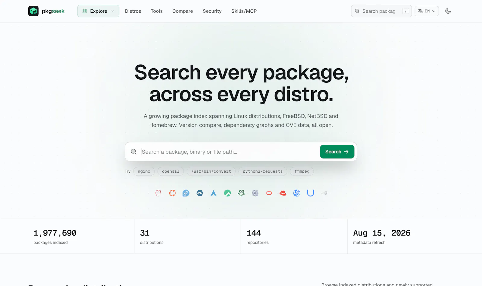 PkgSeek screenshot 2