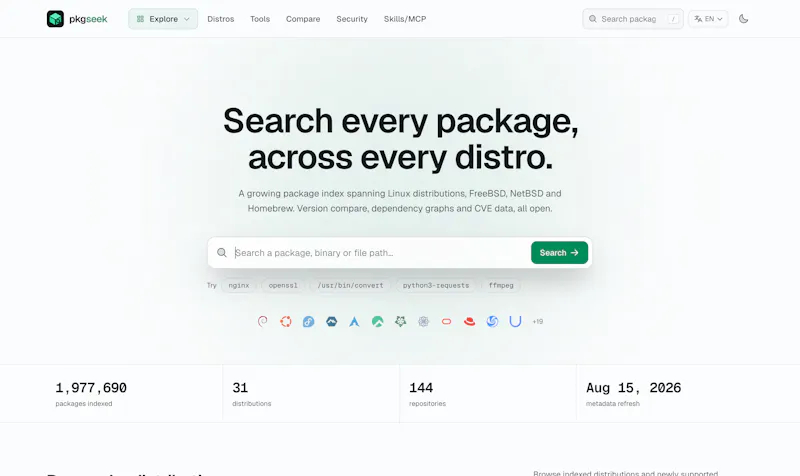 PkgSeek screenshot 2