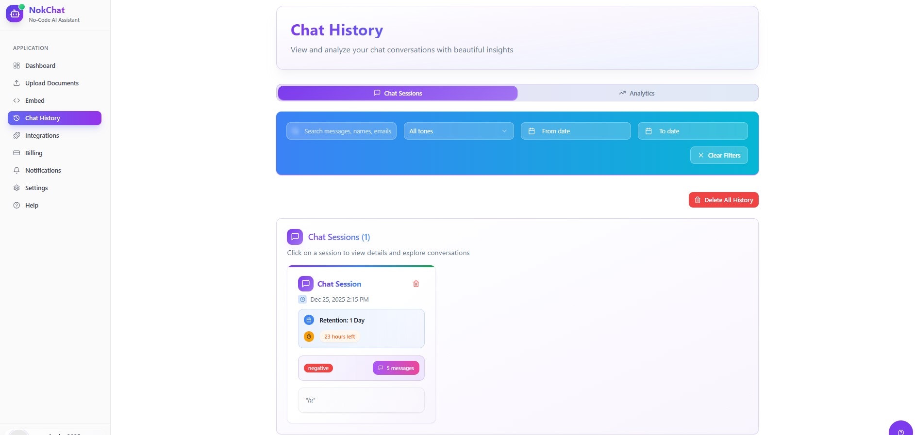NokChat.COM - Screenshot 4 showing product features and functionality