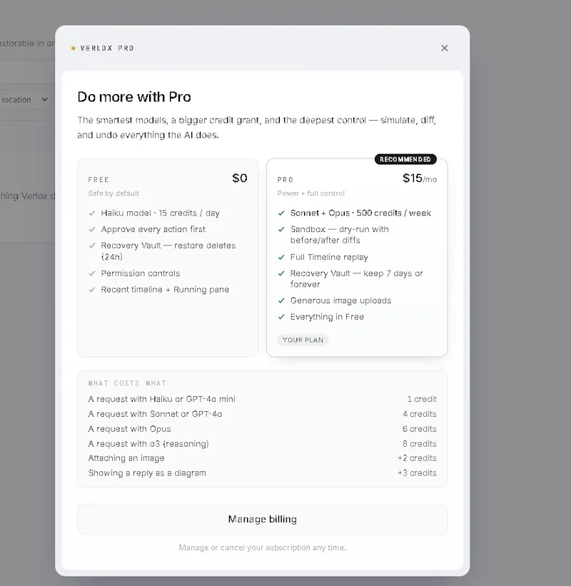 Verlox screenshot 3