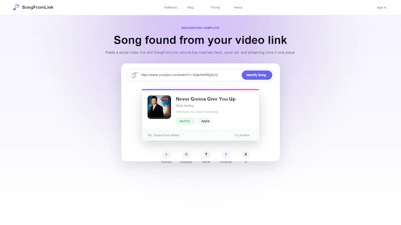 SongFromLink screenshot 2
