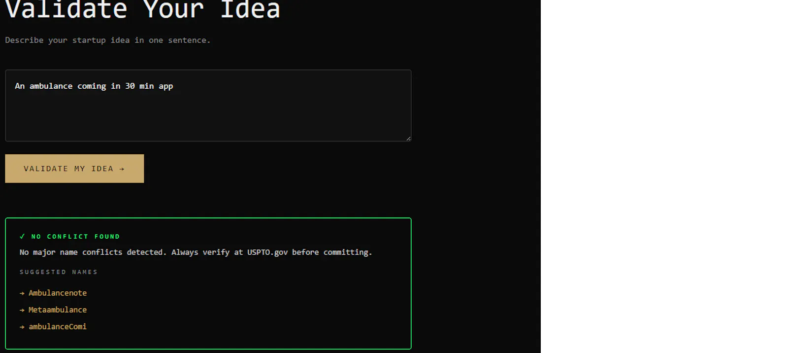 Validr screenshot 4
