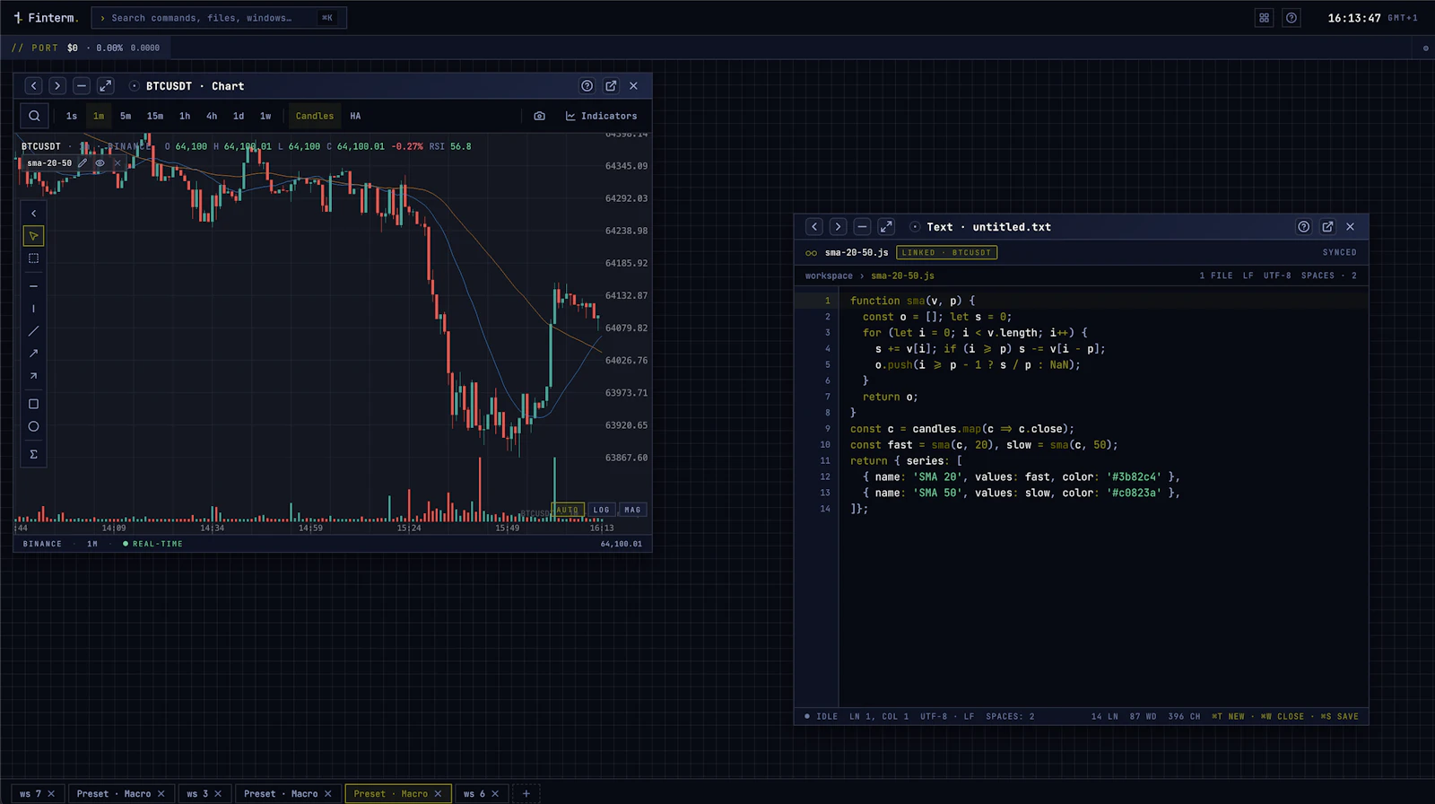 Finterm screenshot 1
